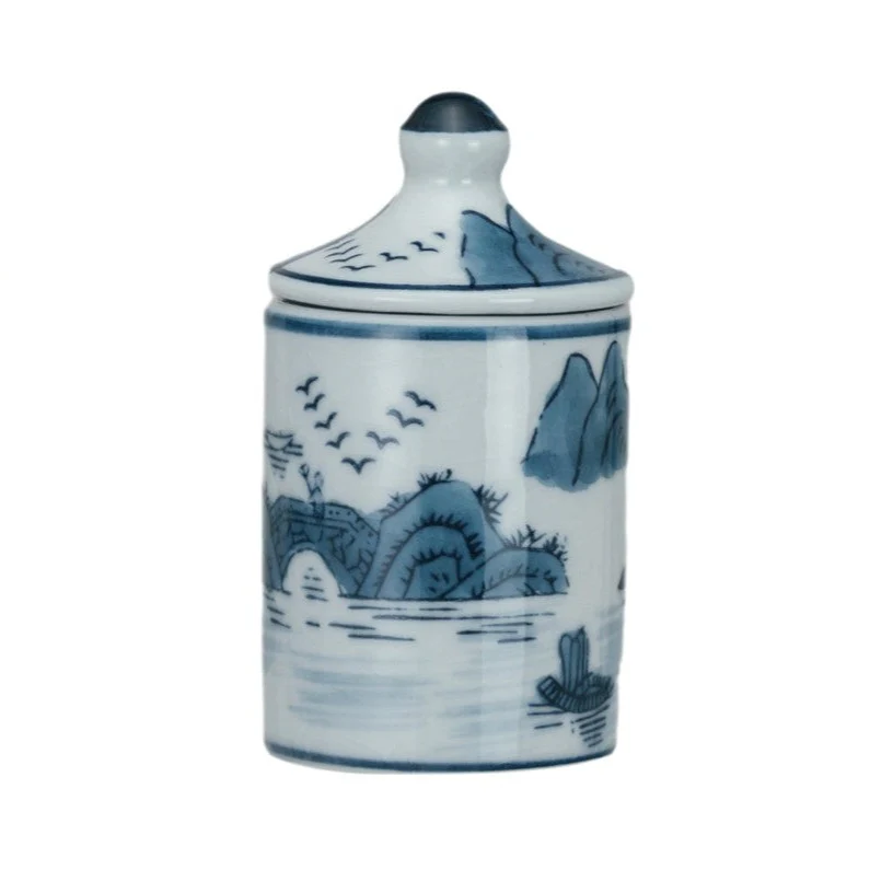 Creative Co-op - Stoneware Patterned Spice Jar - Image 4