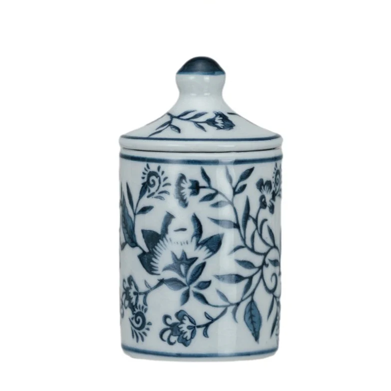 Creative Co-op - Stoneware Patterned Spice Jar - Image 6