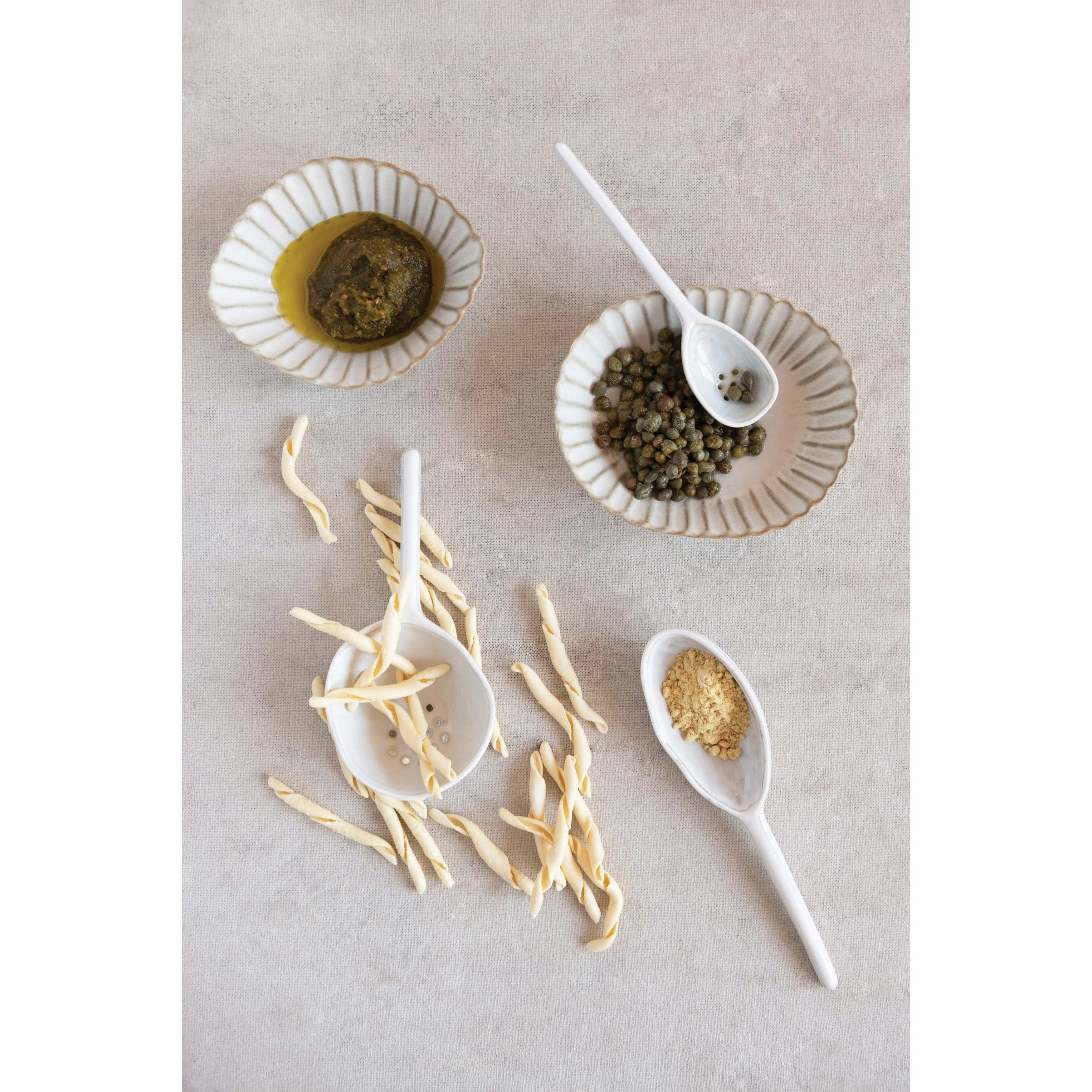 Creative Co-op - Stoneware Strainer Spoon - Image 4