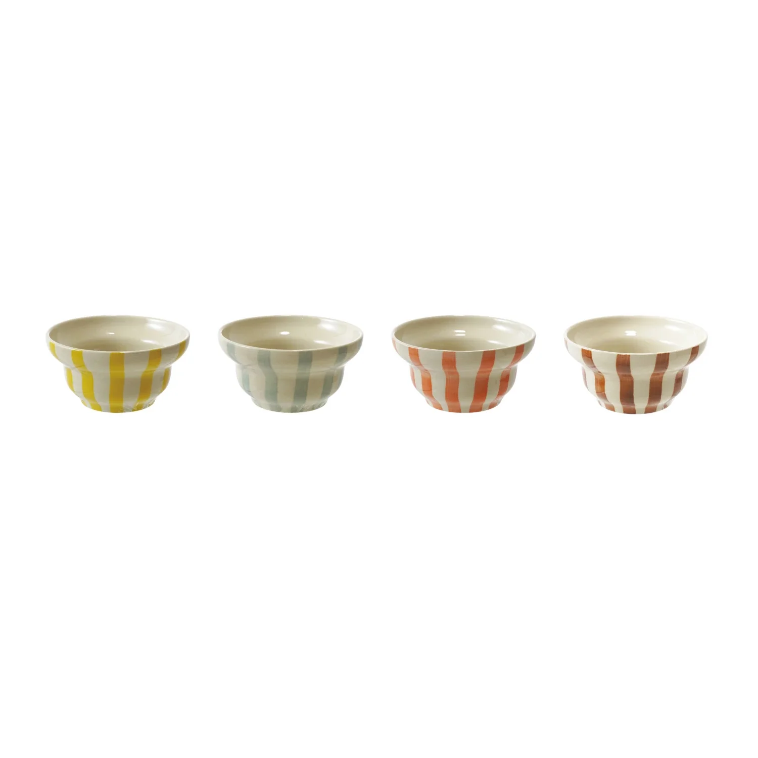Creative Co-op - Stoneware Striped Bowl - Image 2