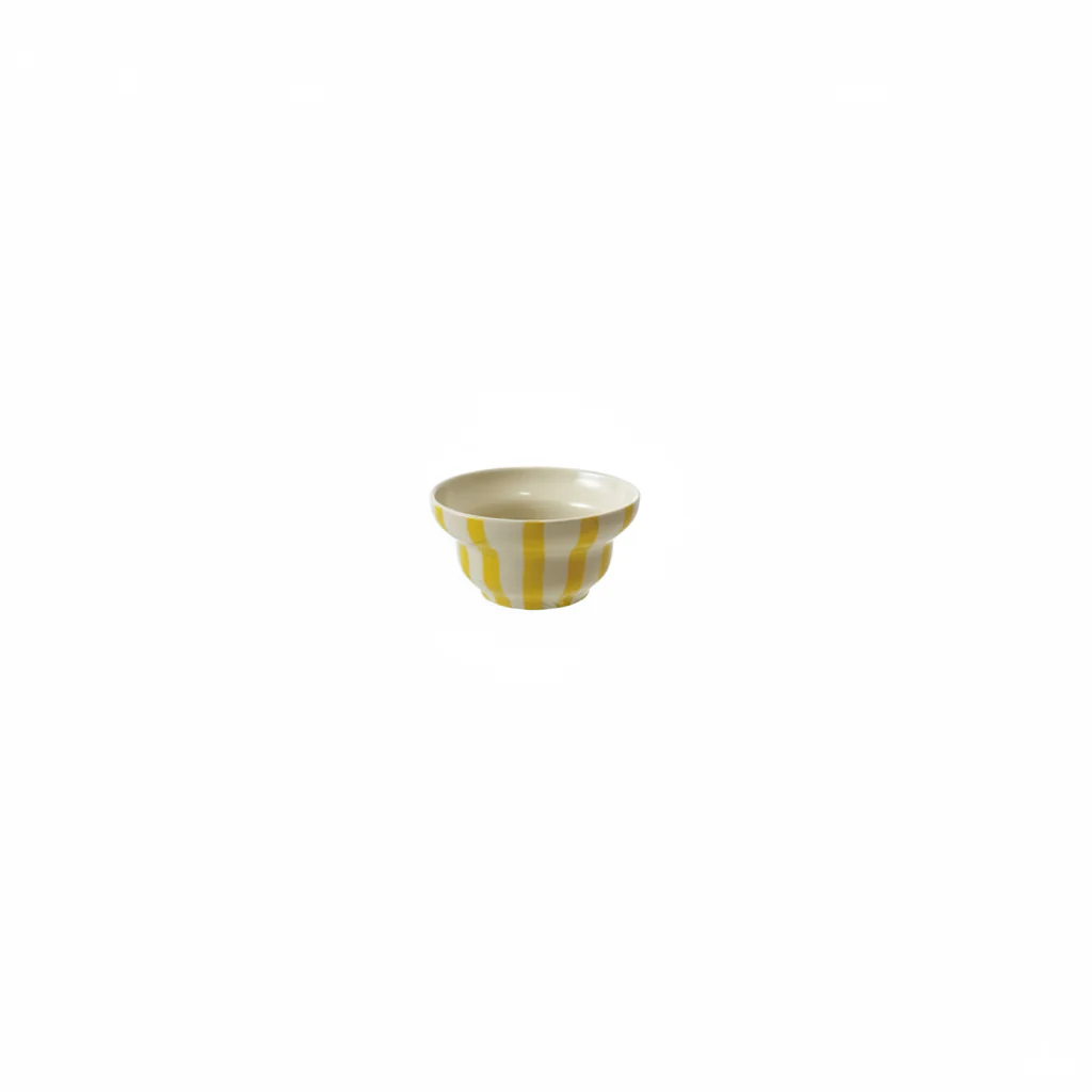 Creative Co-op - Stoneware Striped Bowl - Image 3