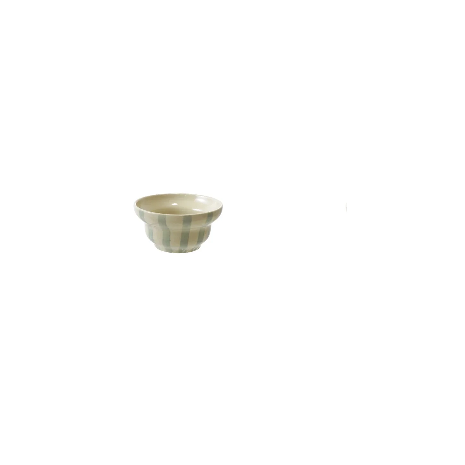 Creative Co-op - Stoneware Striped Bowl - Image 4