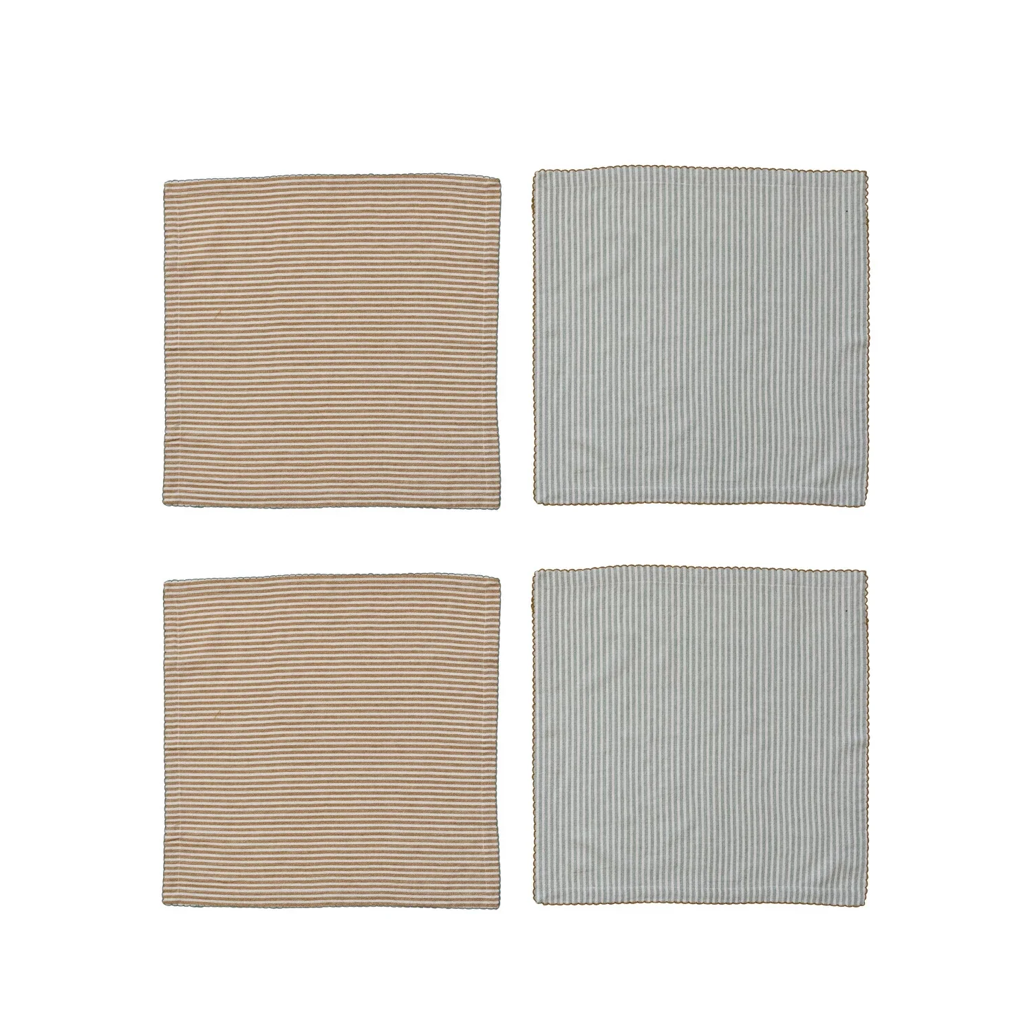 Creative Co-op - Stripes Cotton Napkins - Image 3
