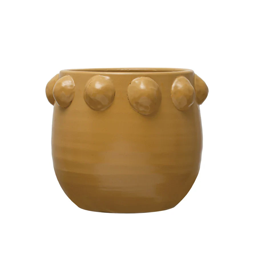 Creative Co-op - Terra-cotta Planter with Raised Dots - Image 3