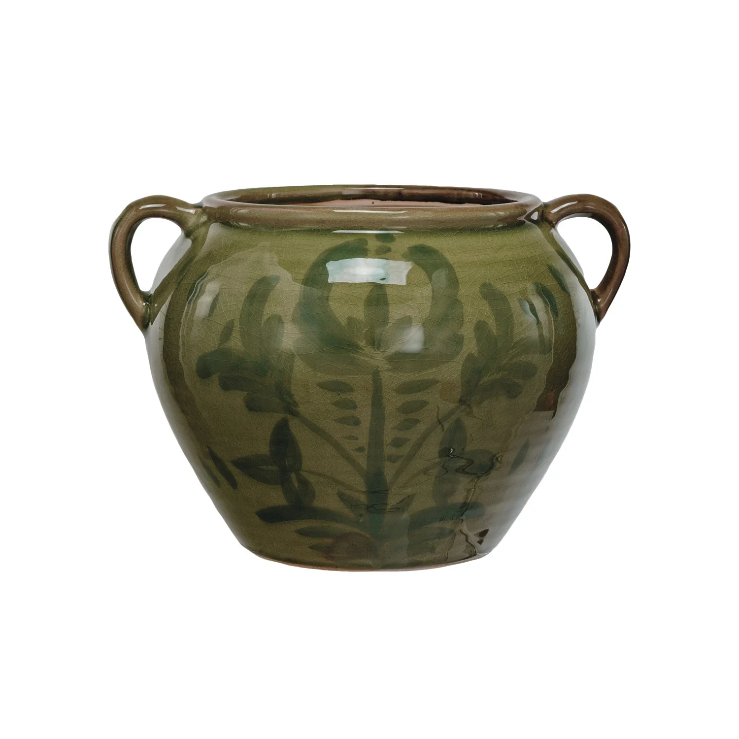 Creative Co-op - Terracotta Urn with Handles - Image 2