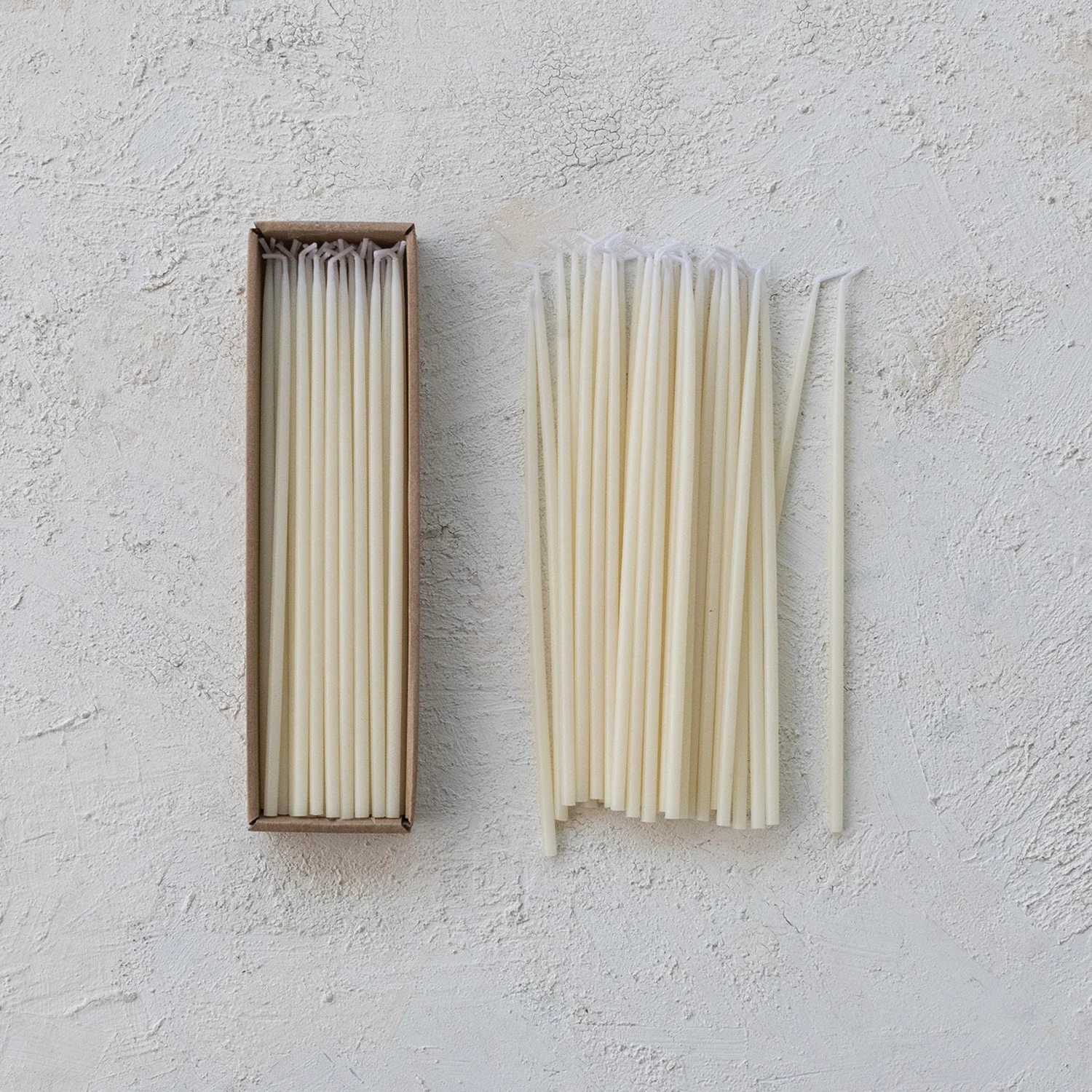 Creative Co-op - Unscented Super Thin Taper Candles - Image 3