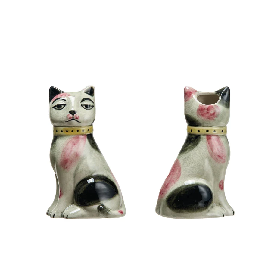 Creative Co-op - Vintage Reproduction Cat Vase