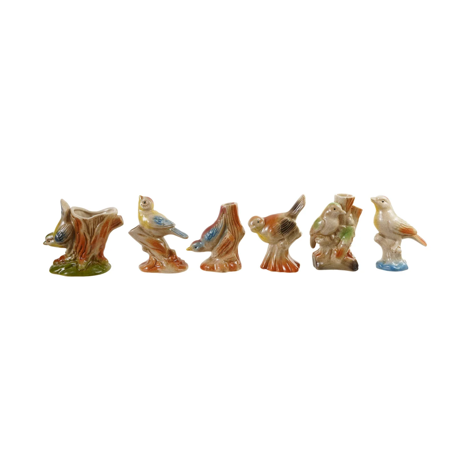 Creative Co-op - Vintage Reproduction Bird on Branch Vase - Image 2