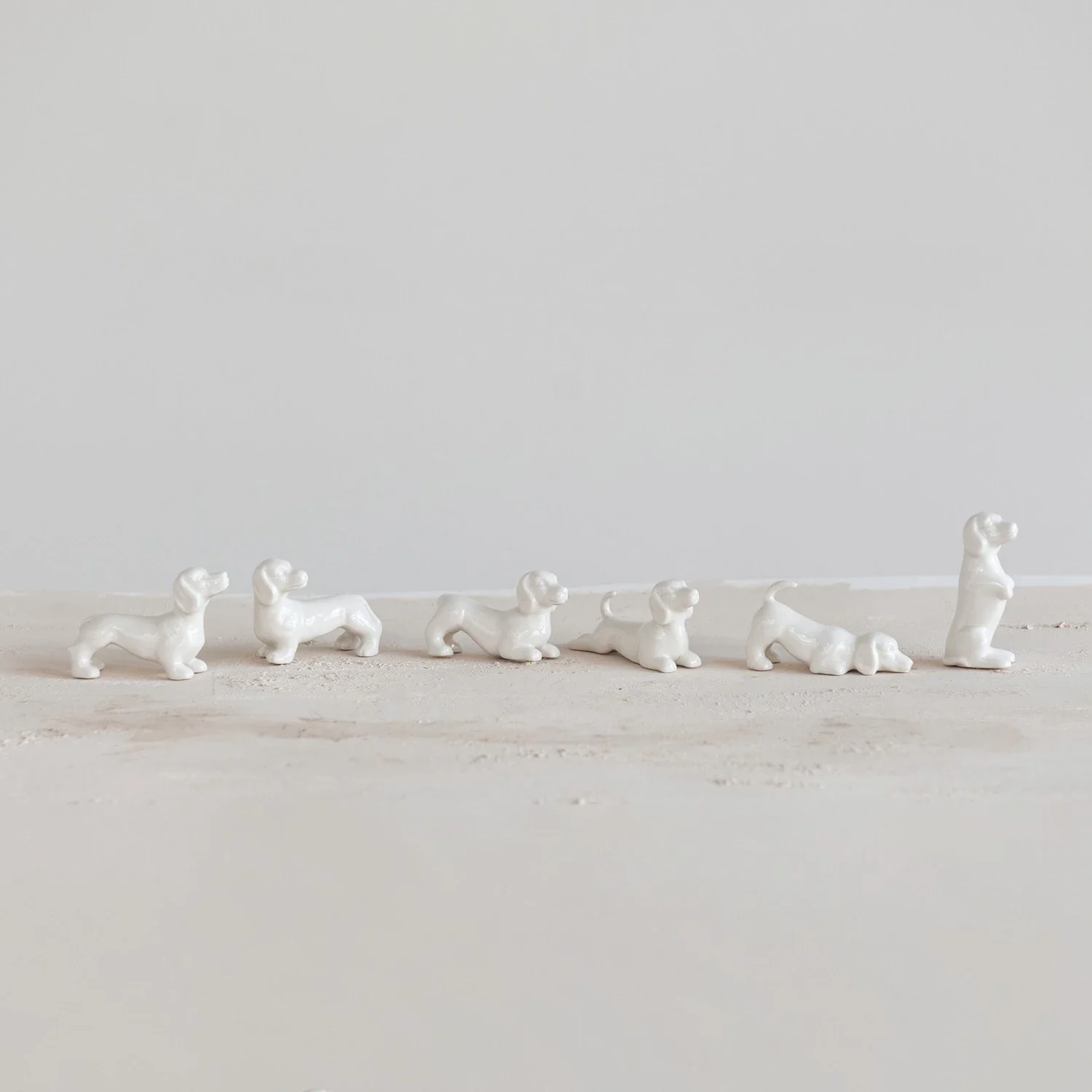 Creative Co-op - White Ceramic Dogs