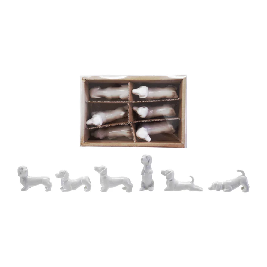 Creative Co-op - White Ceramic Dogs - Image 2