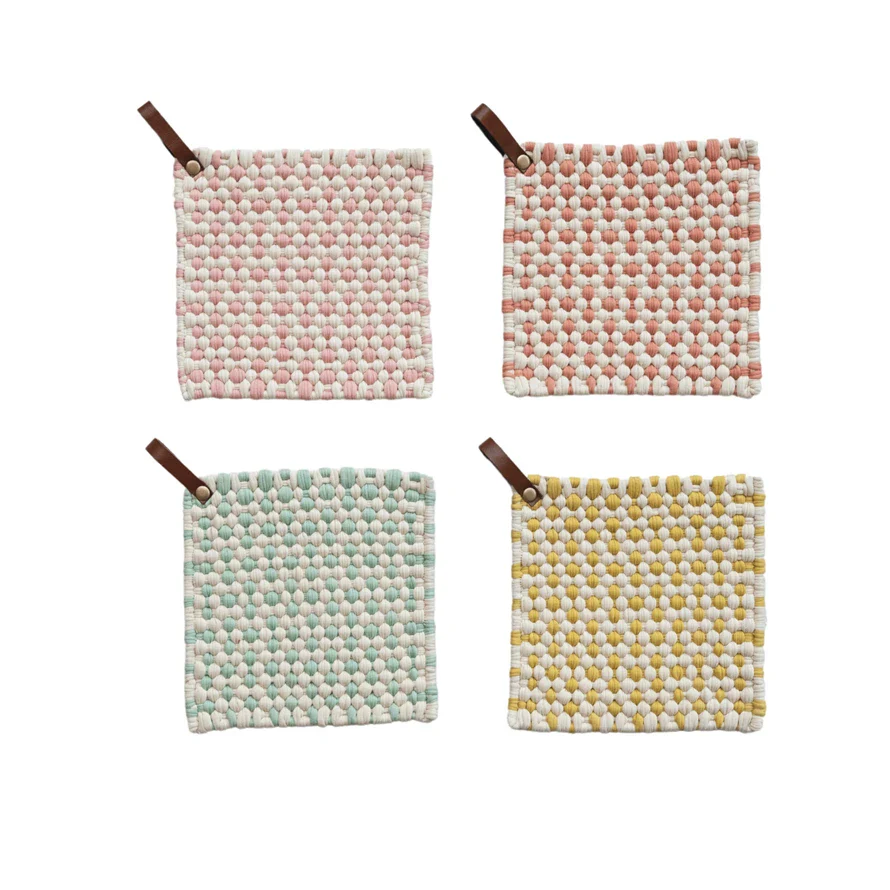 Creative Co-op - Woven Cotton Pot Holder - Image 2