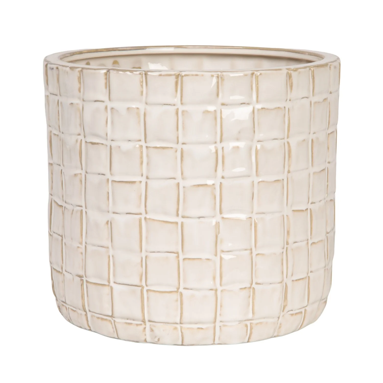 Creative Co-op - Woven Patterned Round Planter - Image 3