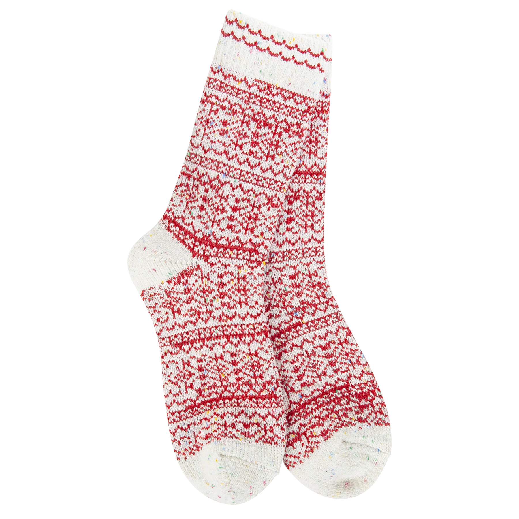 Crescent Sock Company - Weekend Crew Socks, Peppermint Confetti