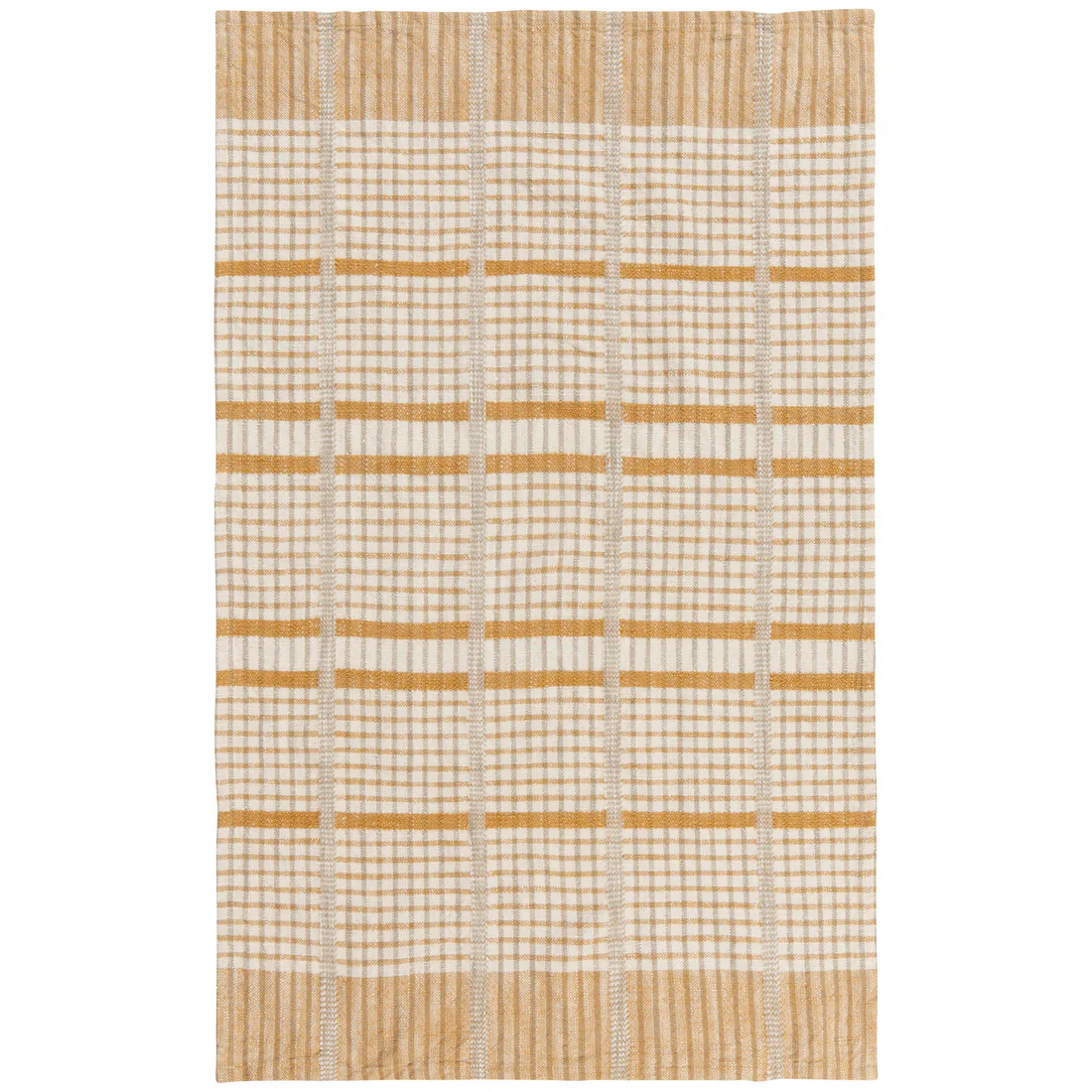 Danica - Finley Check Dishtowel, Saffron