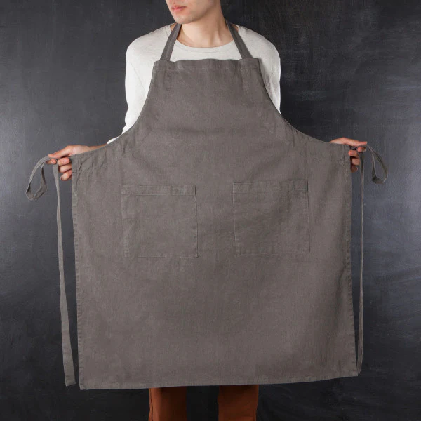 Danica - Heirloom Chef Apron, Shadow Gray - Image 6