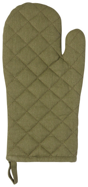 Danica - Heirloom Stonewash Oven Mitt, Olive Branch