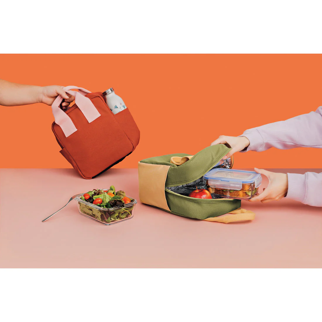 Danica - Insulated Lunch Tote, Grenadine - Image 2