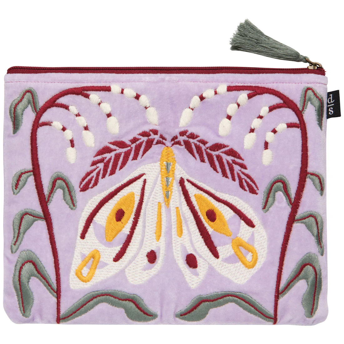 Danica - Nocturna Embroidered Flat Pouch