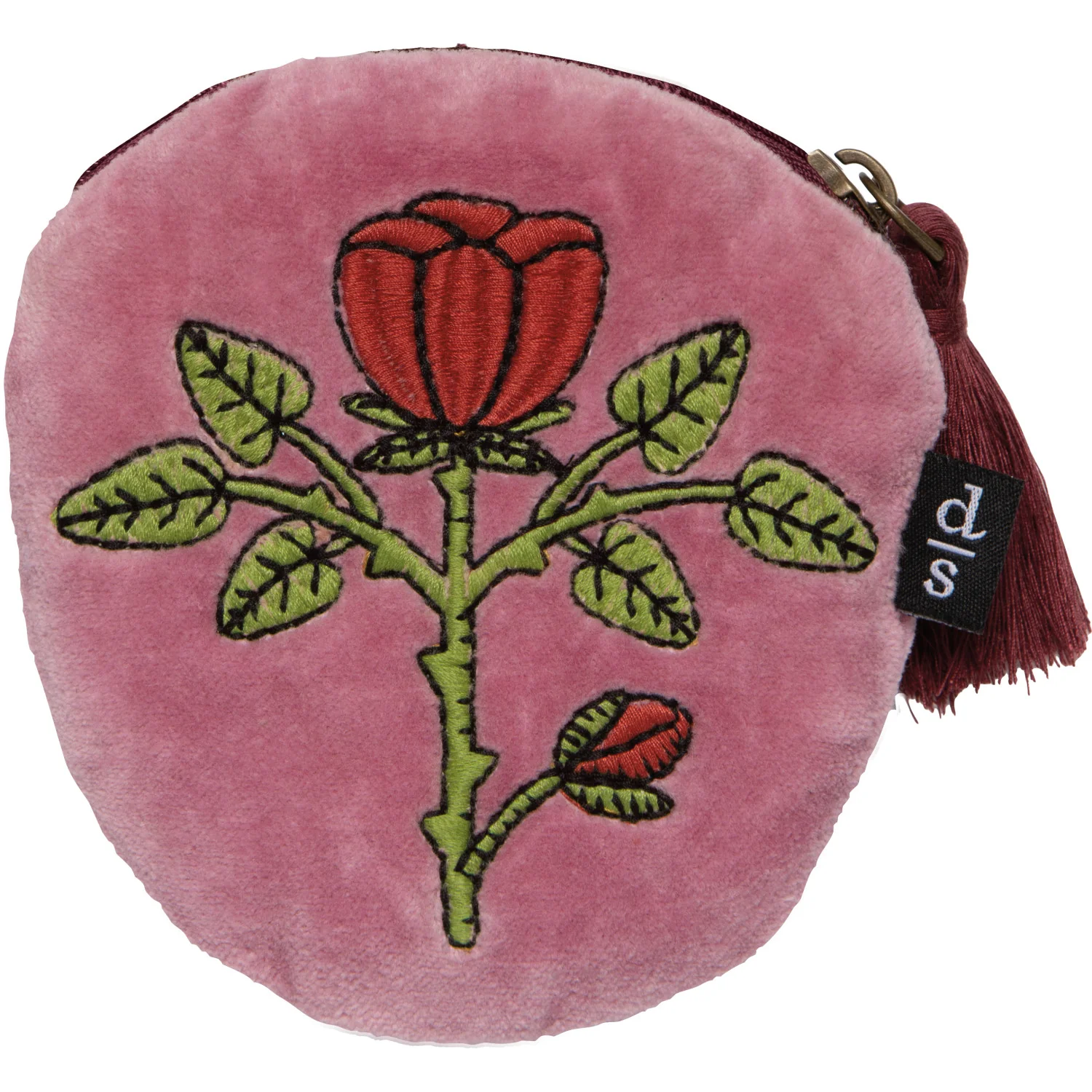Danica - Rose Briar Embroidered Coin Purse