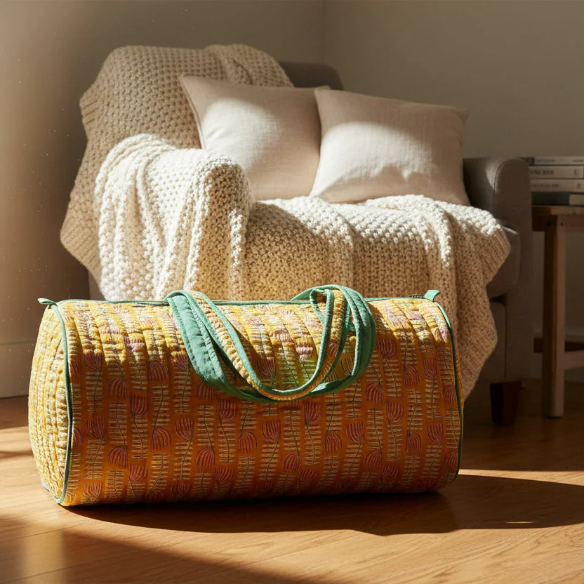 Danica - Venus Block Print Weekender Bag
