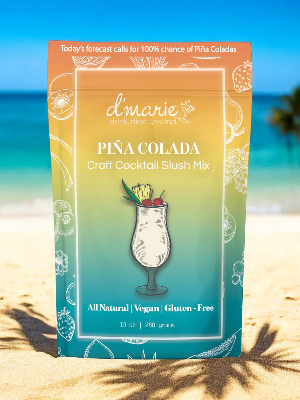 D'Marie - Pina Colada Cocktail Slushie Mix