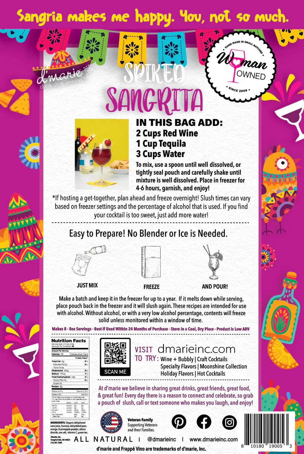 D'Marie - Spiked Sangrita Cocktail Slushie Mix - Image 3