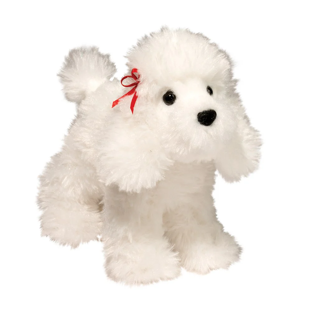 Douglas Cuddle Toys - Gina White Poodle Plush Toy