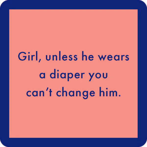 Drinks on Me - Diaper Coaster