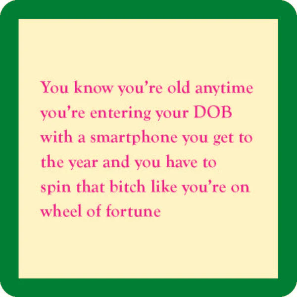 Drinks on Me - DOB Coaster