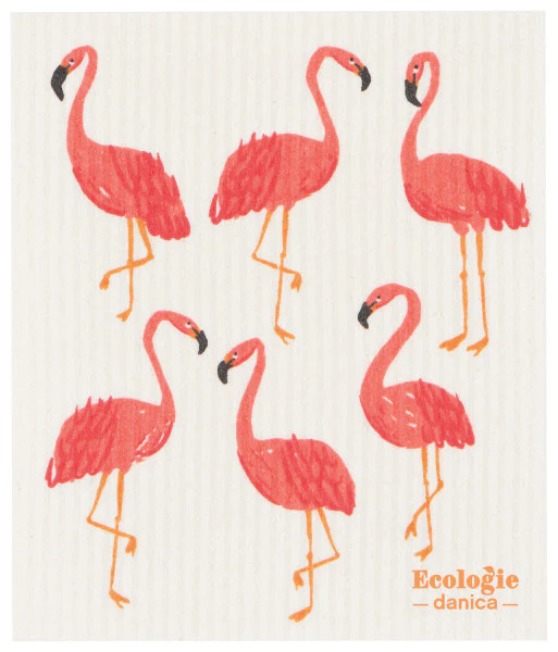 Ecologie - Swedish Sponge Dishcloth, Flamingo