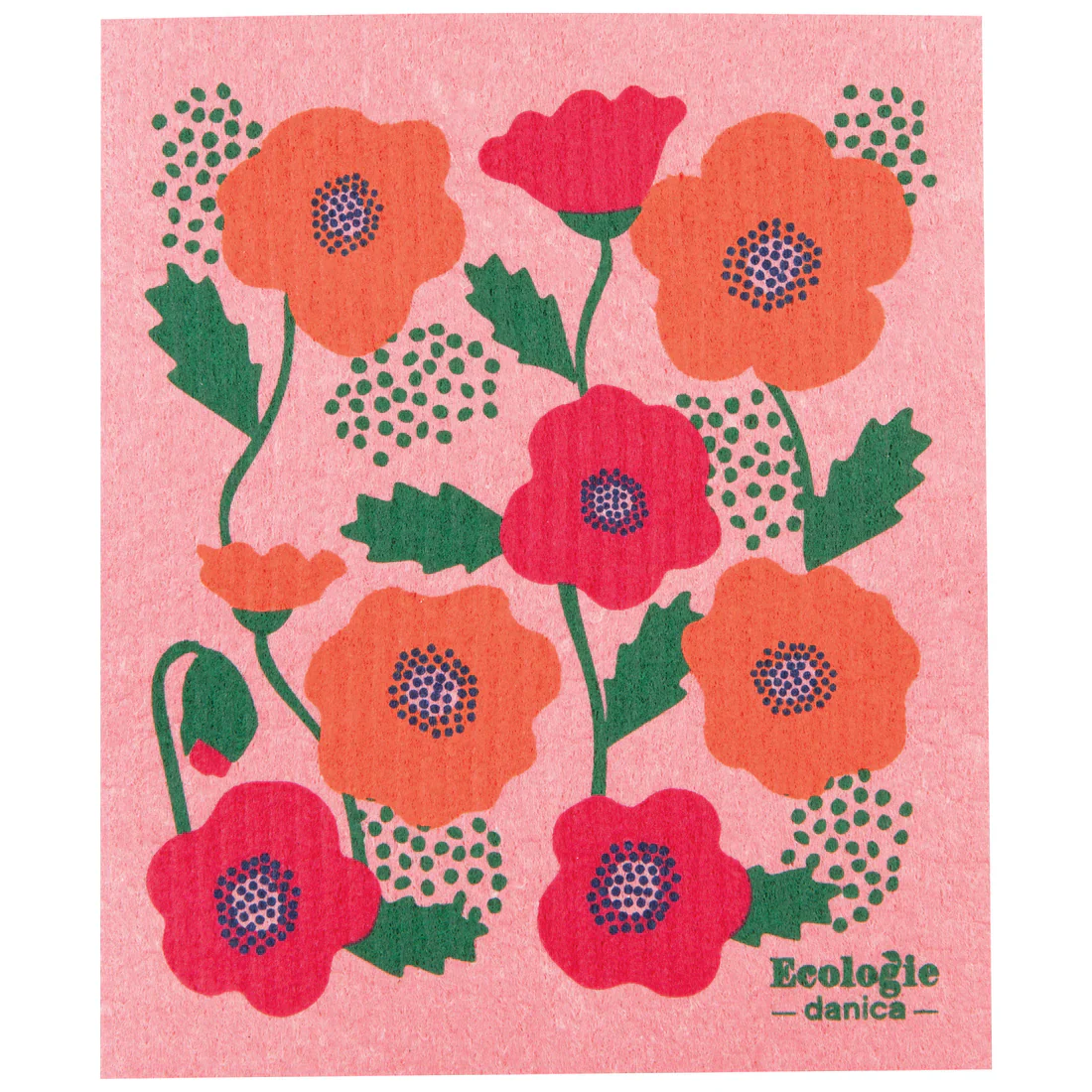 Ecologie - Swedish Sponge Dishcloth, Poppy