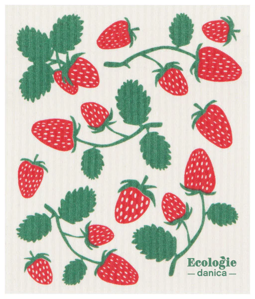 Ecologie - Swedish Sponge Dishcloth, Strawberries