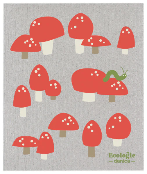 Ecologie - Swedish Sponge Dishcloth, Totally Toadstools