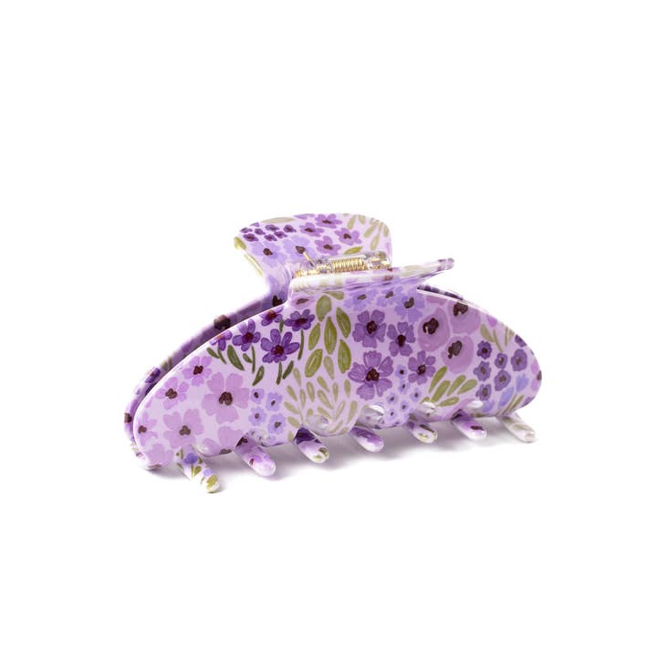 Elyse Breanne Design - Floral Claw Clip, Lilac Floral