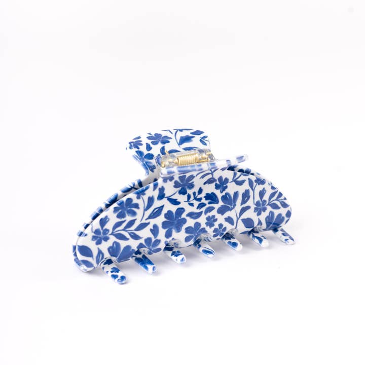 Elyse Breanne Design - Floral Claw Clip, Porcelain Floral