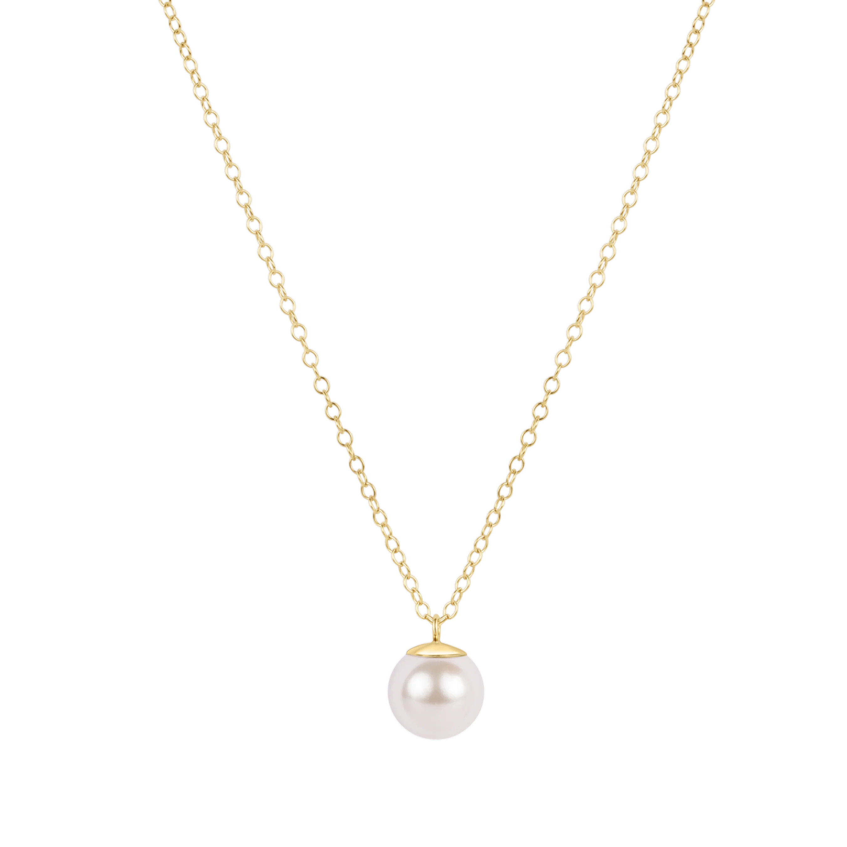 enewton - 16" Necklace Gold - Classic Pearl 8mm Charm