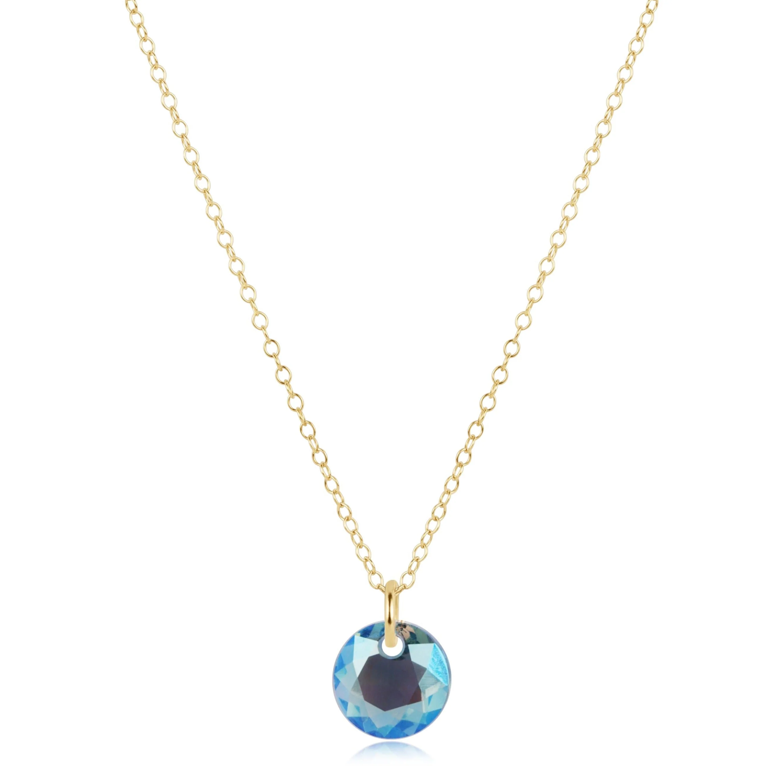 enewton - 16" Necklace Gold Reflection Small Charm, 03