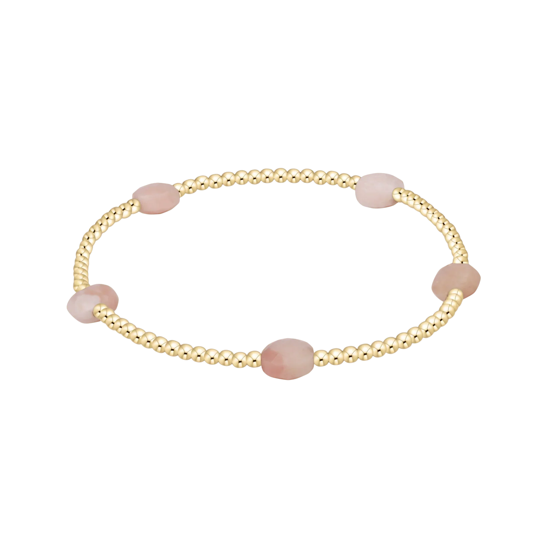 enewton - Admire Small Gem 2mm Gold Bracelet, Pink Opal
