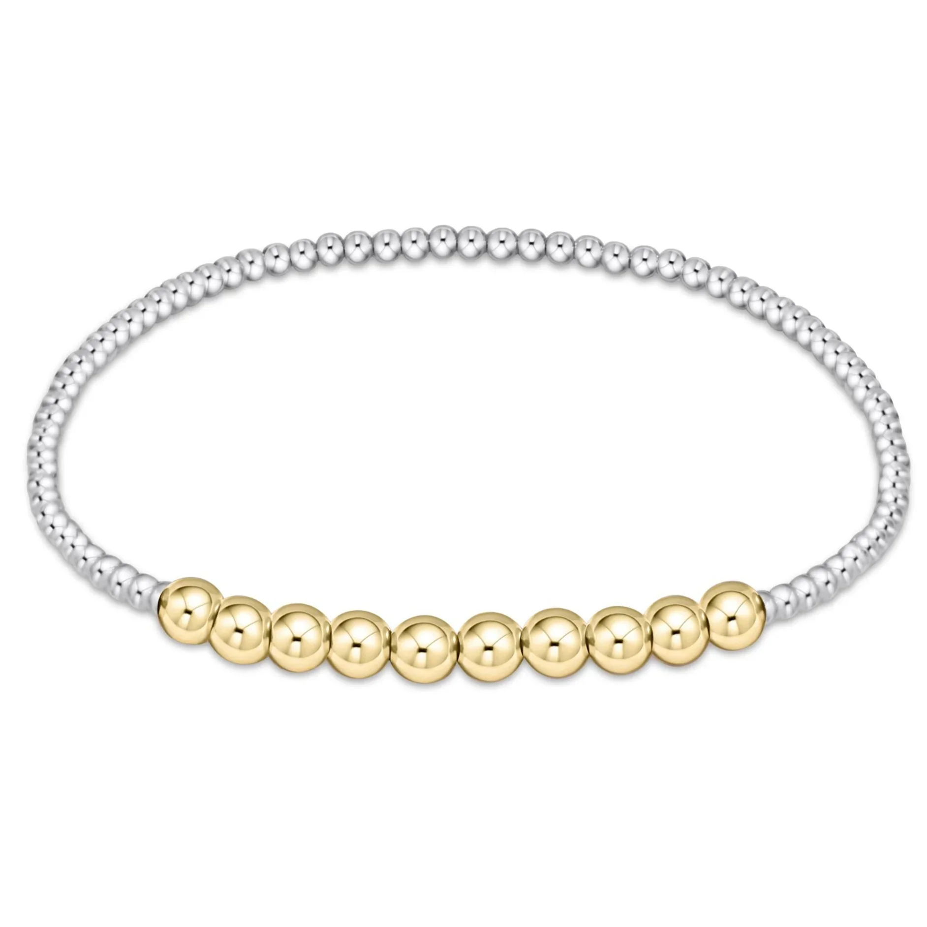 enewton - Classic Beaded Bliss 2mm Bead Bracelet, 4mm Mixed Metal