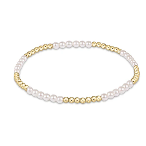 enewton - Classic Blissful Pattern 2.5mm Bead Bracelet, Pearl