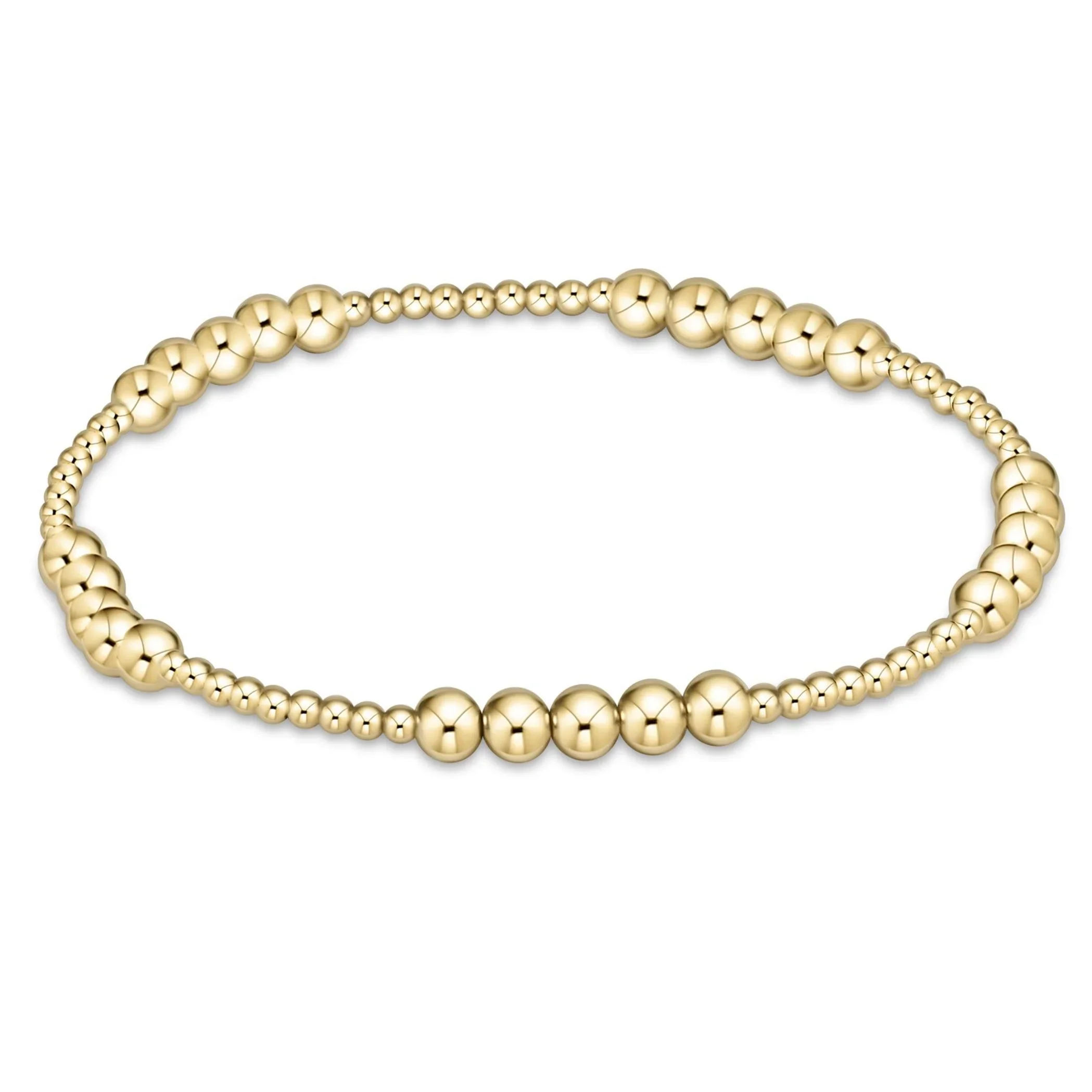 enewton - Classic Blissful Pattern 2mm Bead Bracelet, 4mm Gold