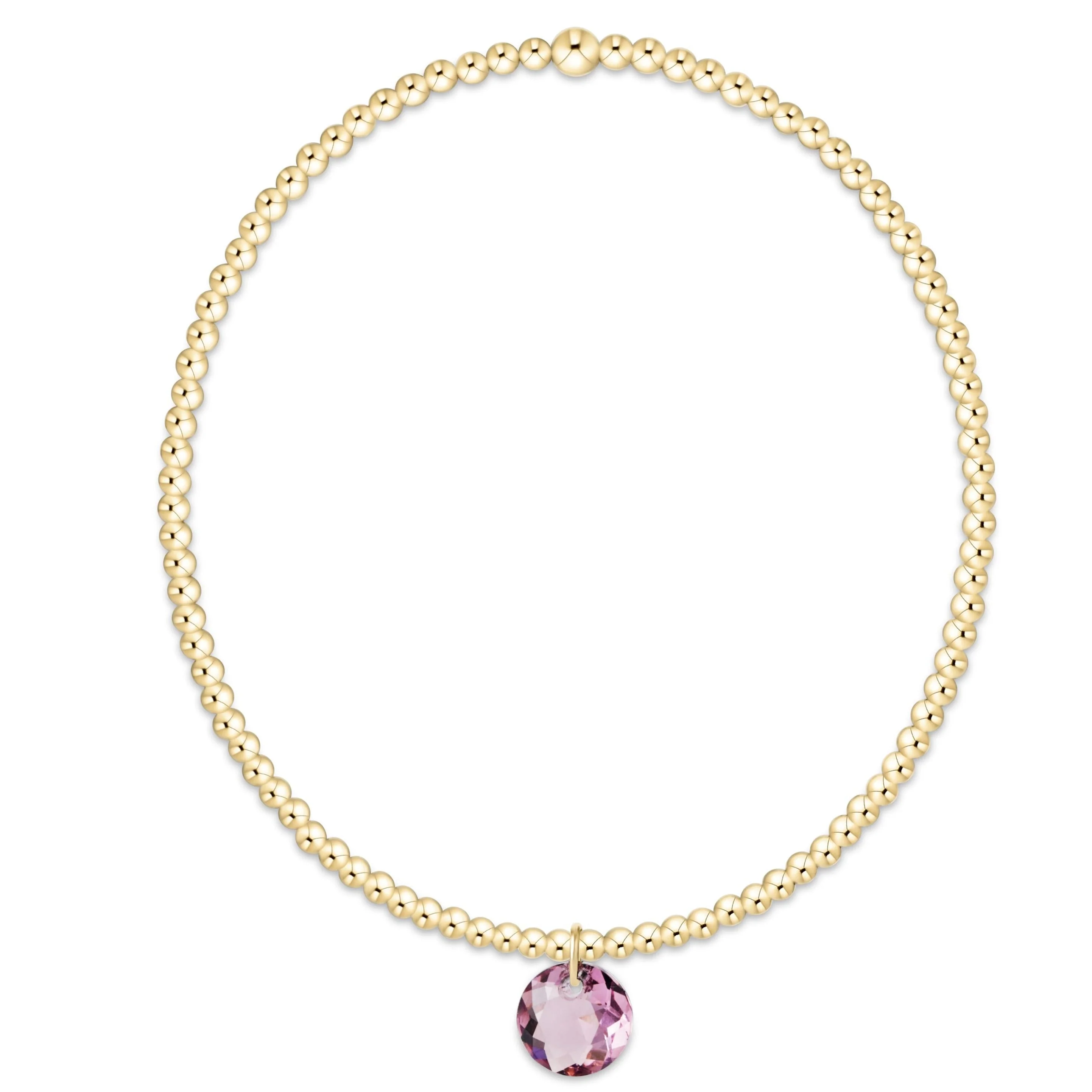enewton - Classic Gold 2mm Bracelet Reflection Small Charm, 02