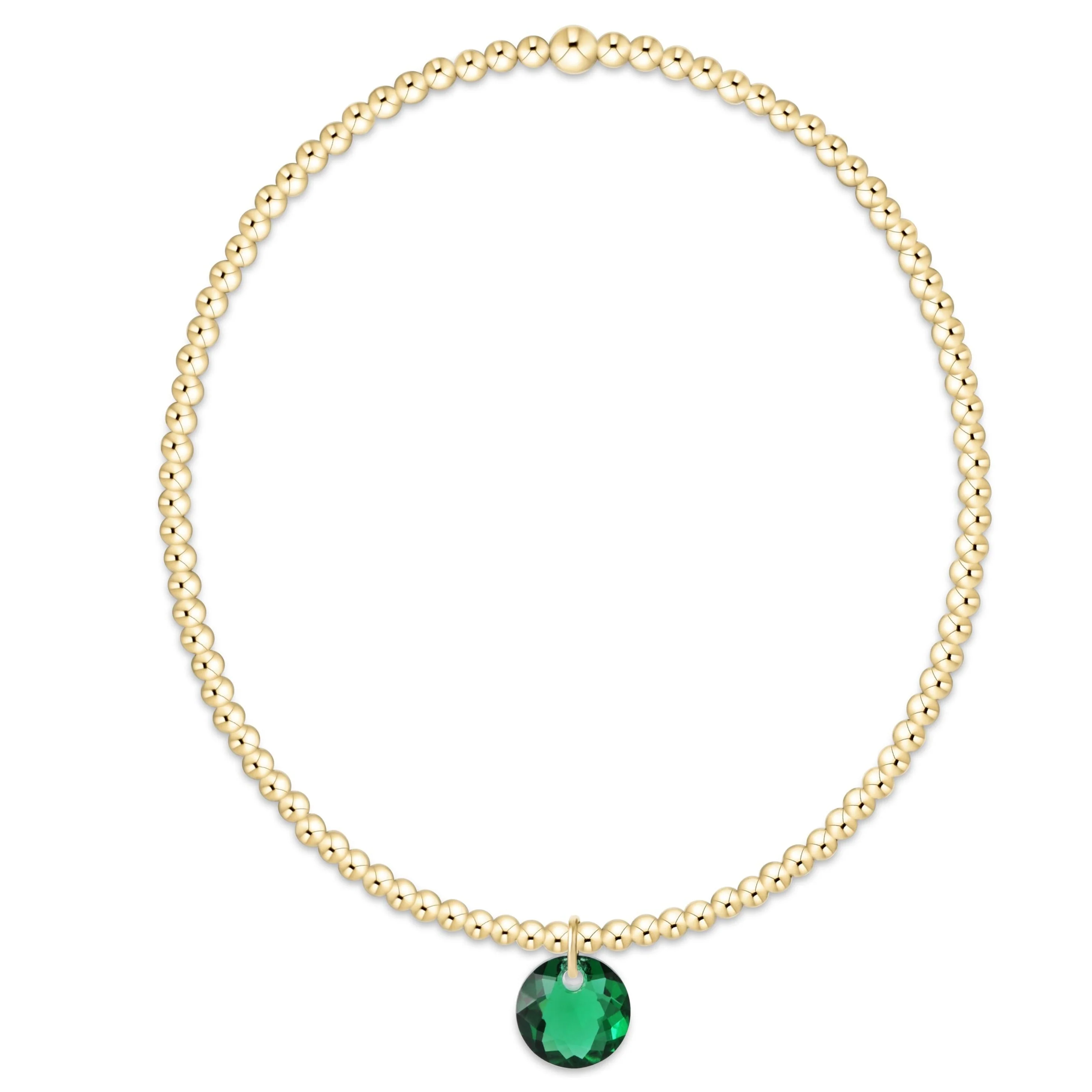 enewton - Classic Gold 2mm Bracelet Reflection Small Charm, 05