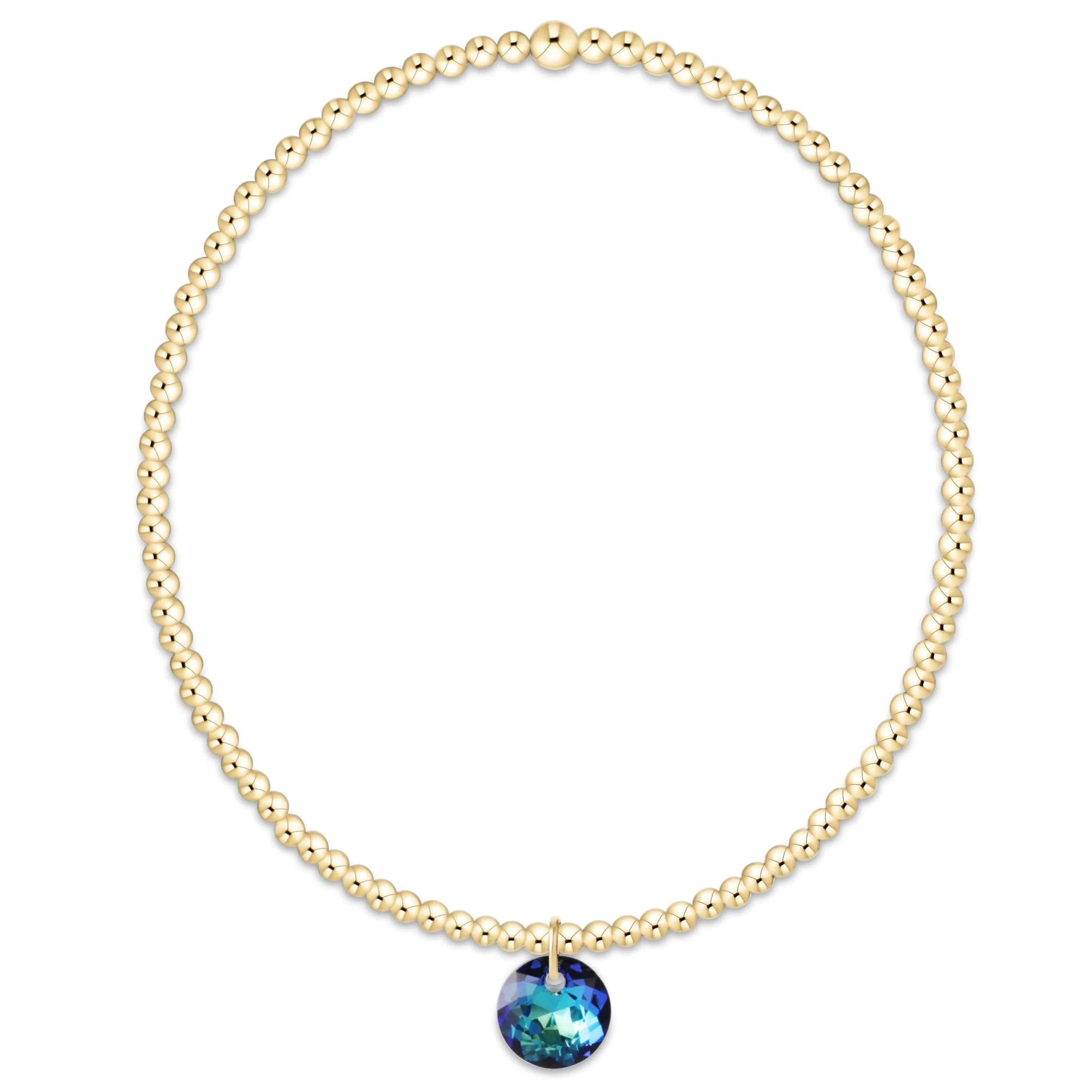 enewton - Classic Gold 2mm Bracelet Reflection Small Charm, 12