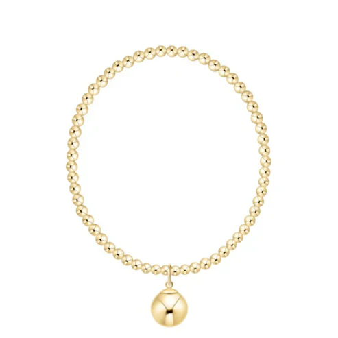 enewton - Classic Gold 3mm Bracelet, Classic Gold 10mm Charm