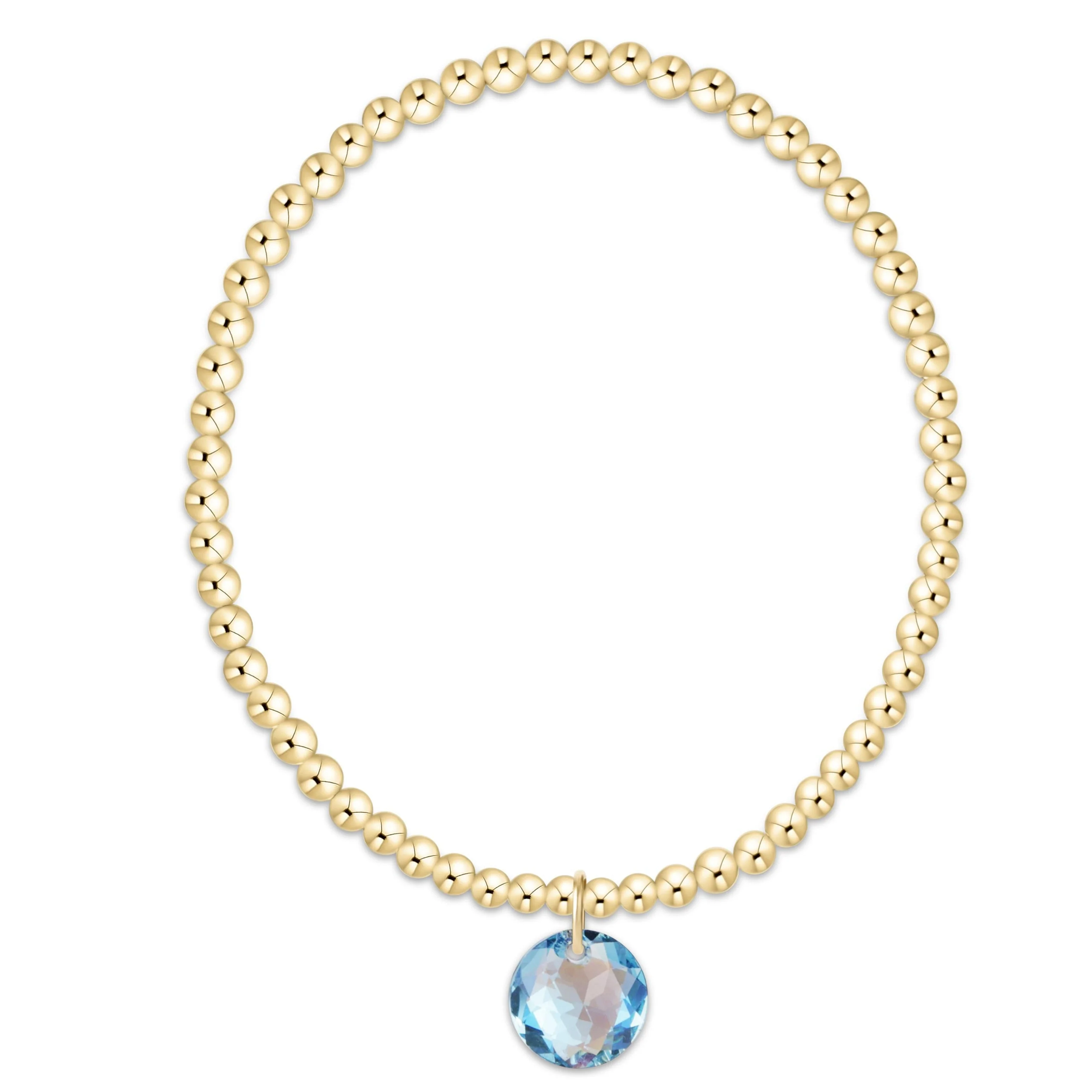 enewton - Classic Gold 3mm Bracelet Reflection Charm, 03