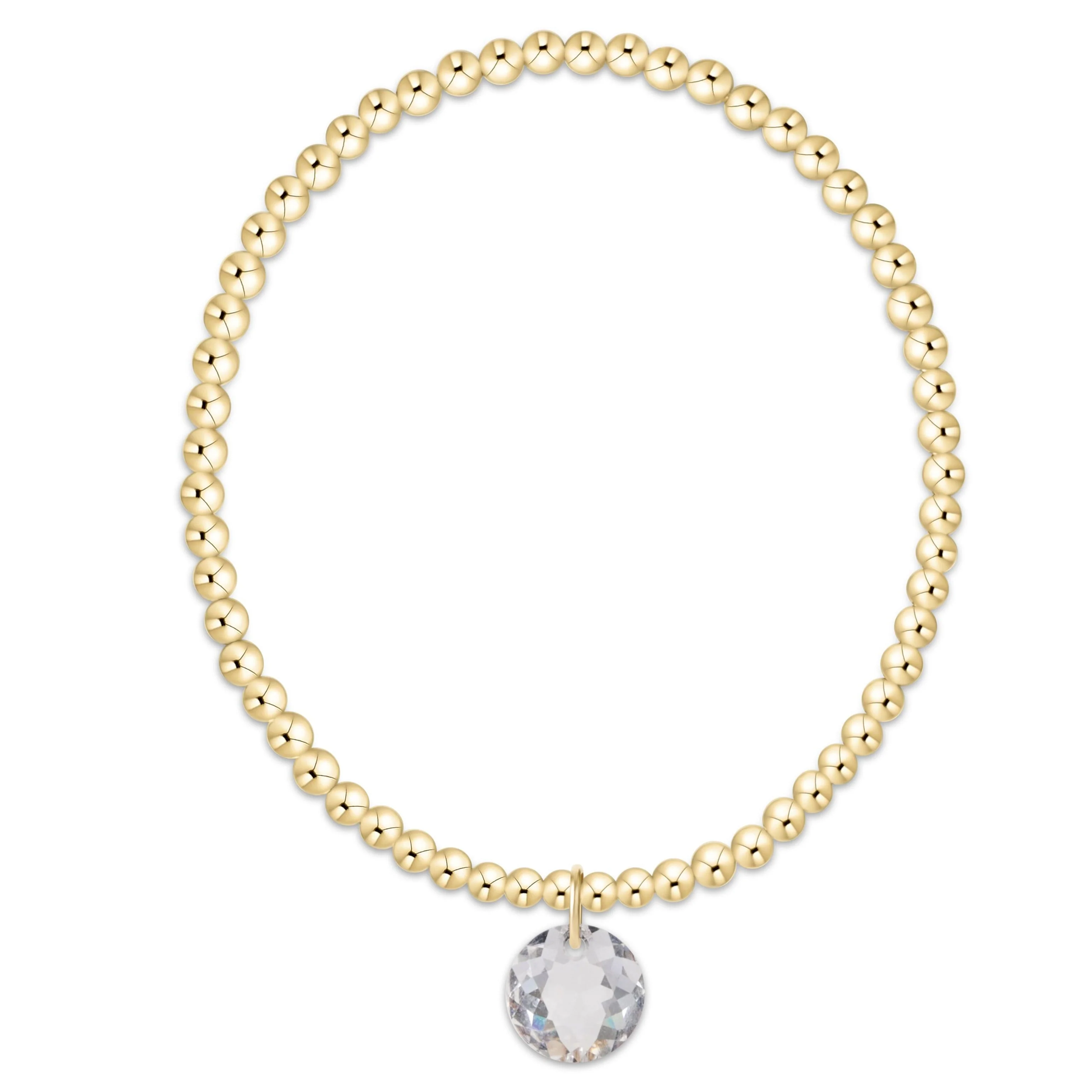 enewton - Classic Gold 3mm Bracelet Reflection Charm, 04