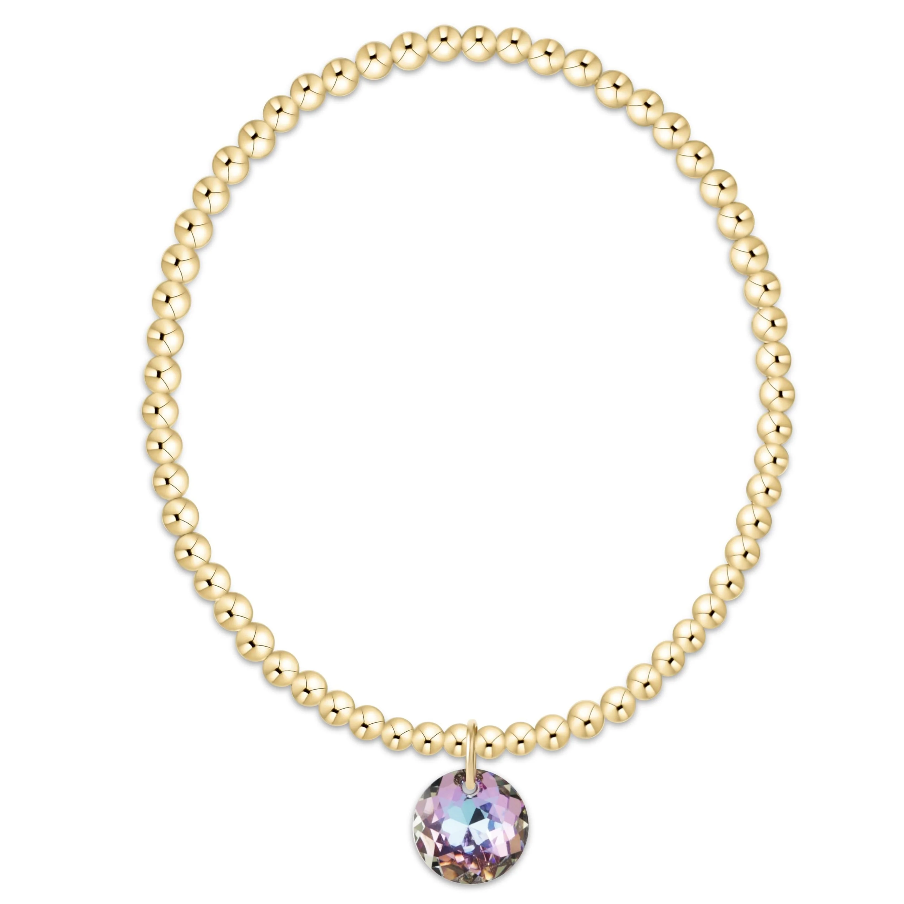enewton - Classic Gold 3mm Bracelet Reflection Charm, 06