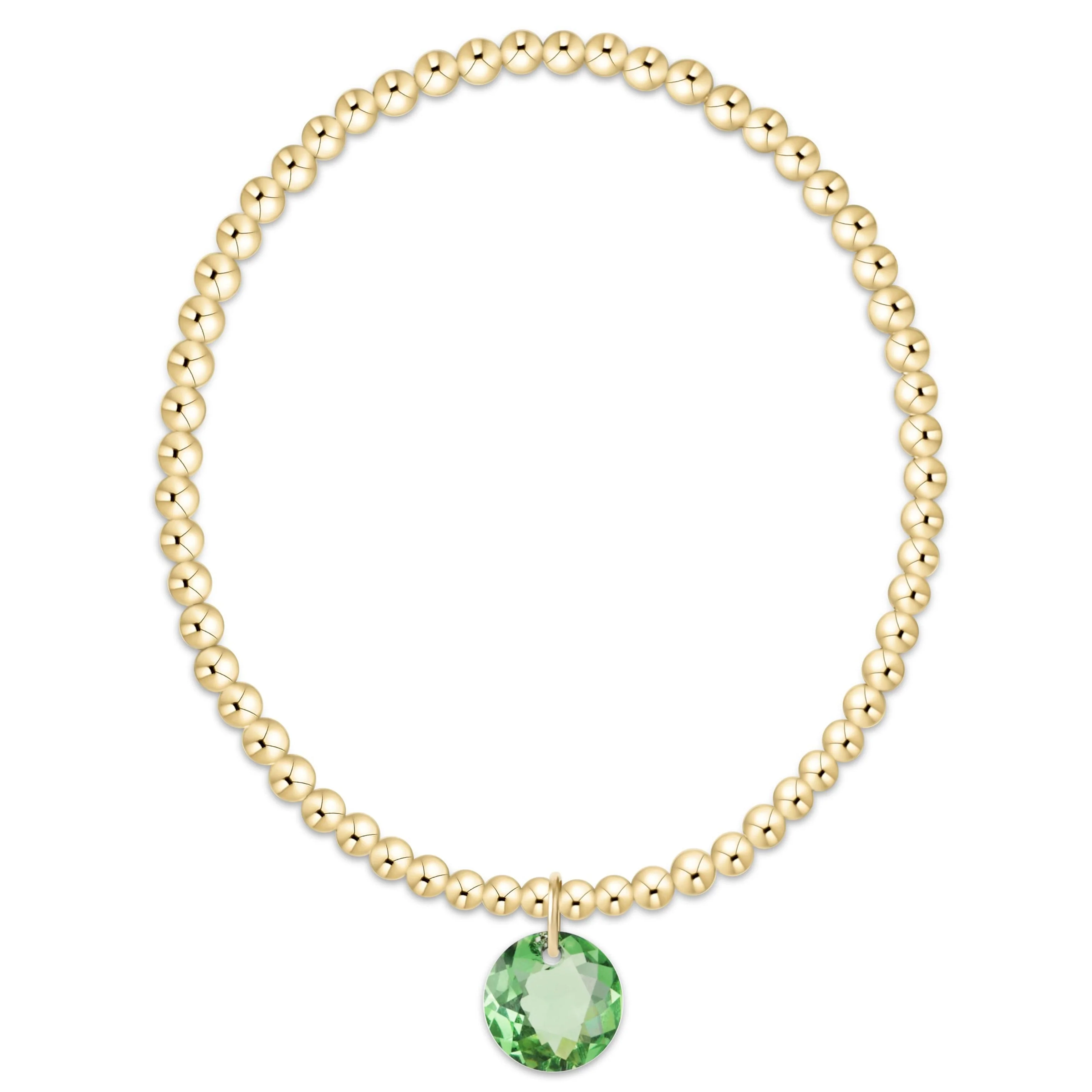 enewton - Classic Gold 3mm Bracelet Reflection Charm, 08