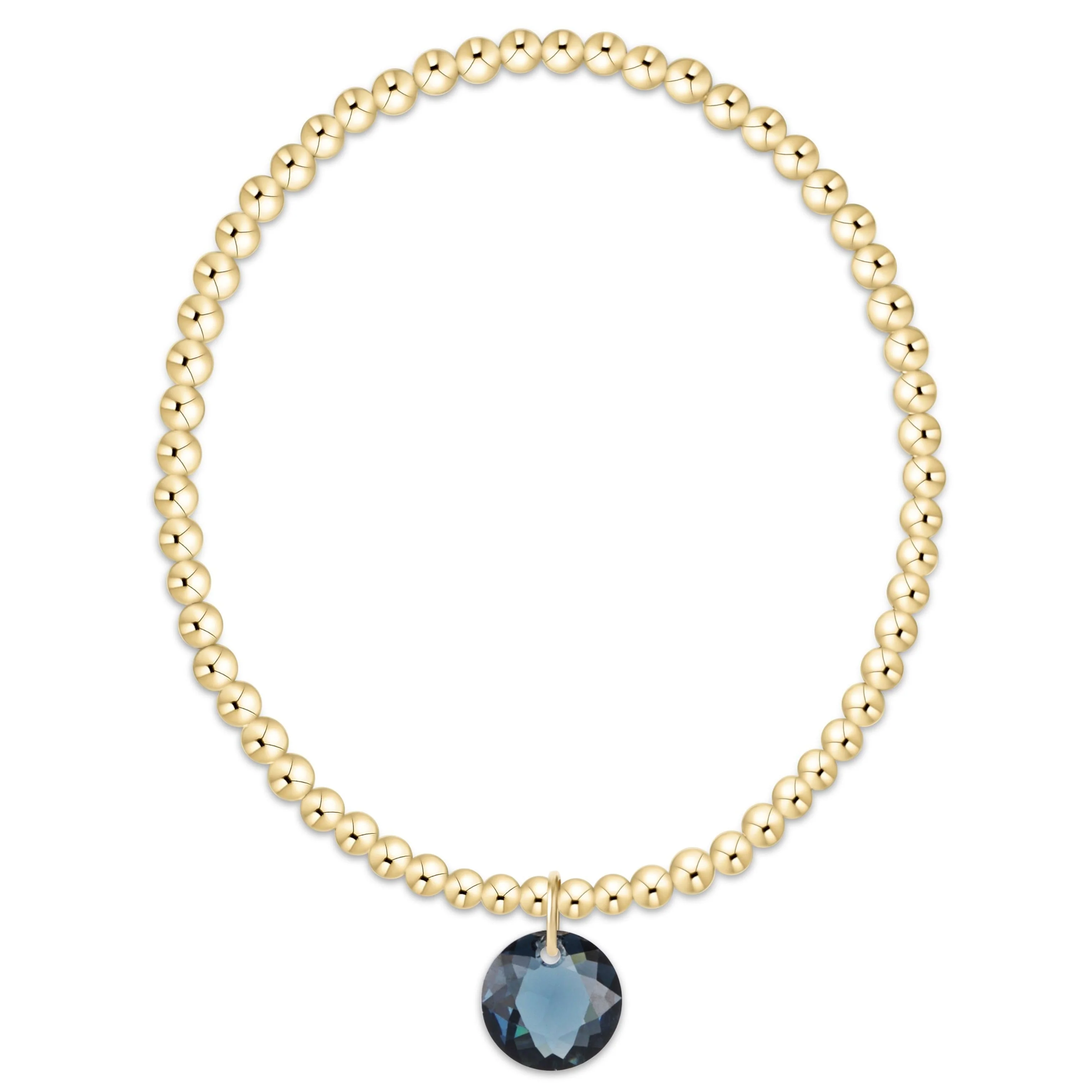 enewton - Classic Gold 3mm Bracelet Reflection Charm, 09